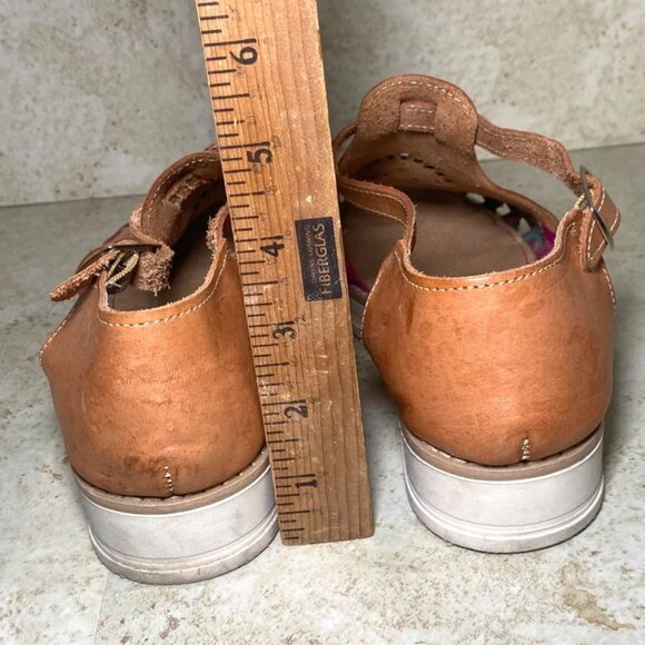 Handcrafted Leather Sandals Guaraches By Artesanas Yajaira Vacation Casual Boho - Picture 4 of 8